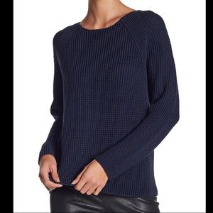 Vince navy Waffle Stitch Sweater size small